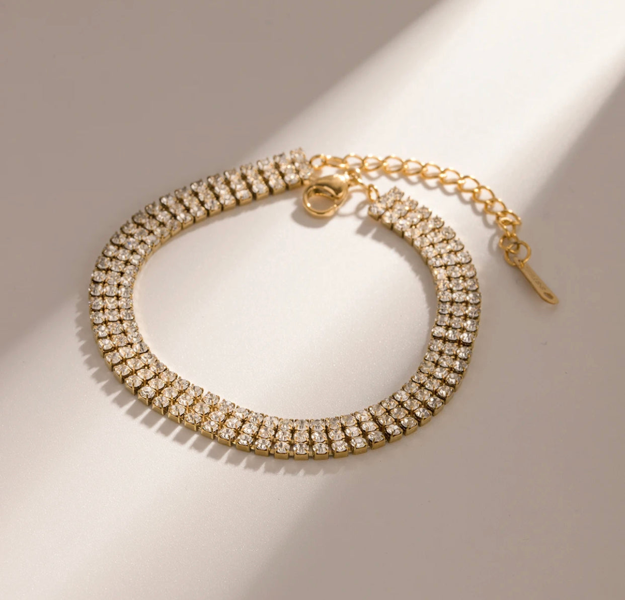 Diamond Princess Bracelet -18KT Gold Plated