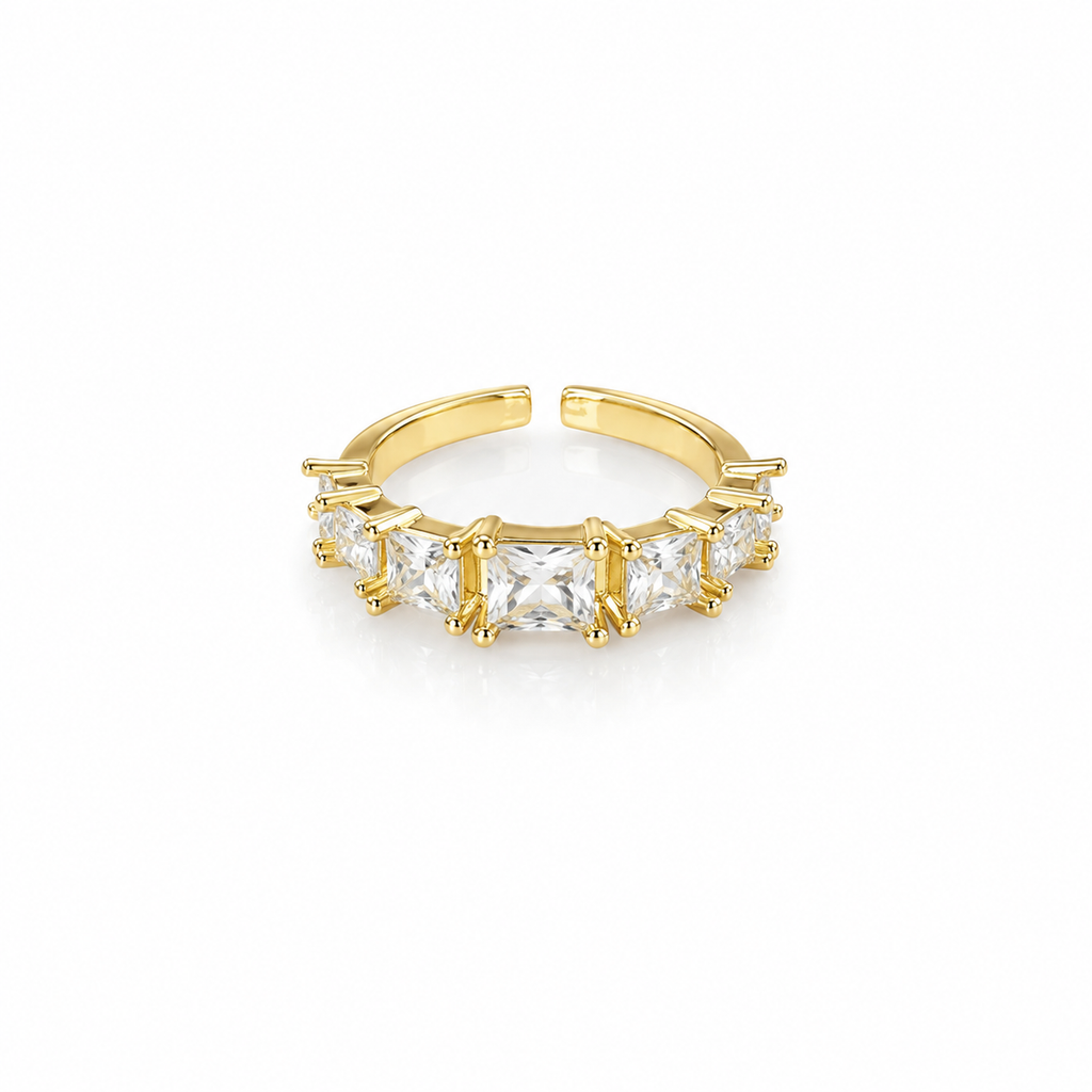 Verde Élan Ring -18KT Gold Plated