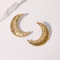 Take me to the Moon Stud Earrings -18KT Gold Plated