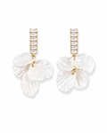Tennis Drop Earrings- 18KT Gold Plated
