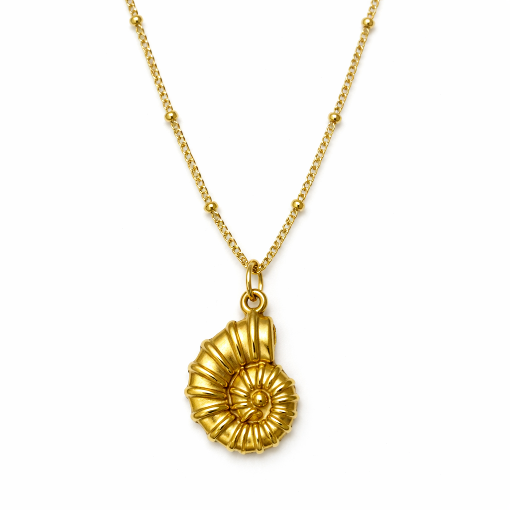 Nautilus Helix Pendant -18KT Gold Plated
