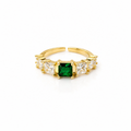 Verde Majesty Ring -18KT Gold Plated