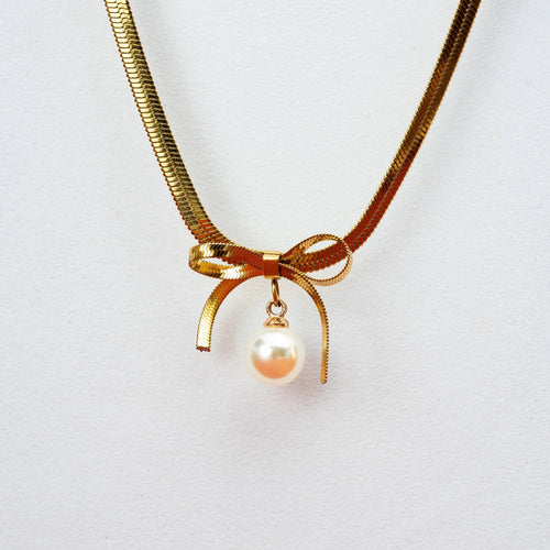 Bow Era Pendant - 18KT Gold Plated