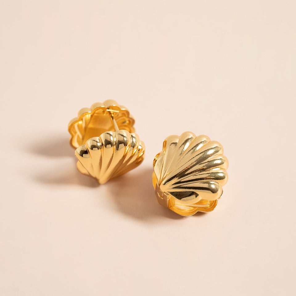 Ocean Baby Stud Earrings -18KT Gold Plated