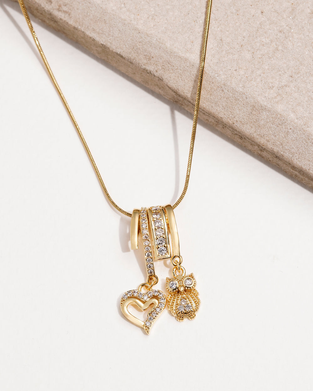 Sage & Soul Charm Pendant - 18KT Gold Plated