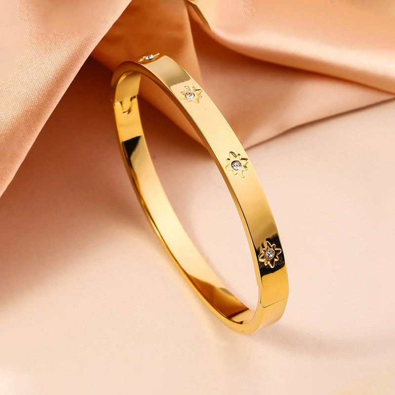 Fault in our Stars Cuff Bracelet - Demifine 18KT Gold Plated