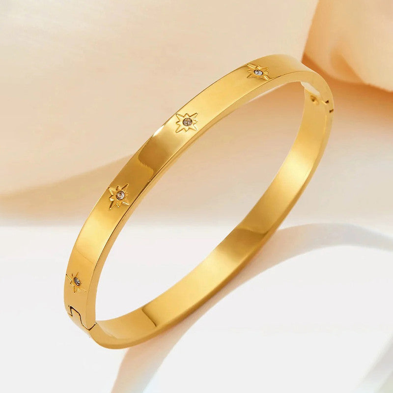 Fault in our Stars Cuff Bracelet - Demifine 18KT Gold Plated