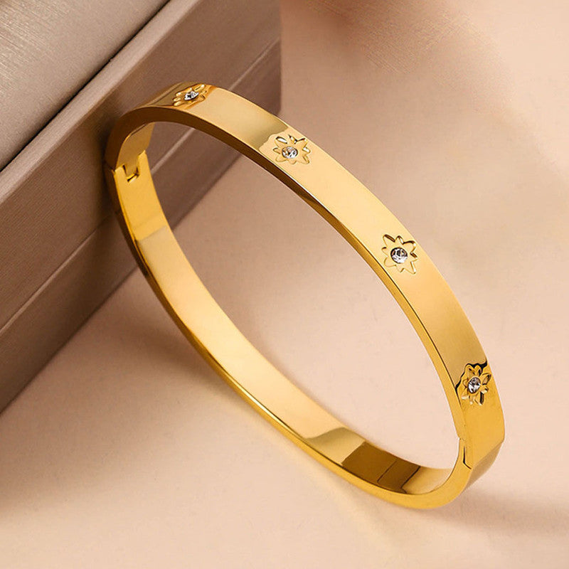 Fault in our Stars Cuff Bracelet - Demifine 18KT Gold Plated