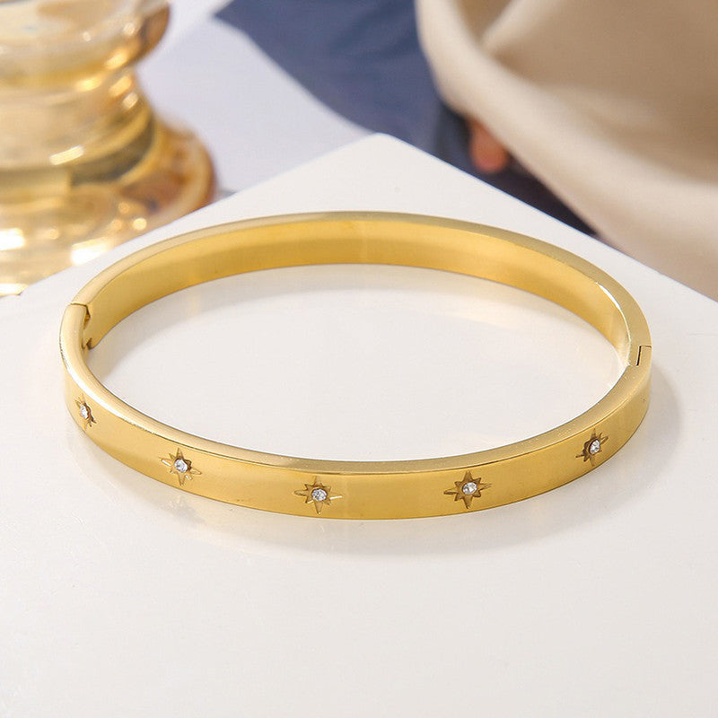 Fault in our Stars Cuff Bracelet - Demifine 18KT Gold Plated