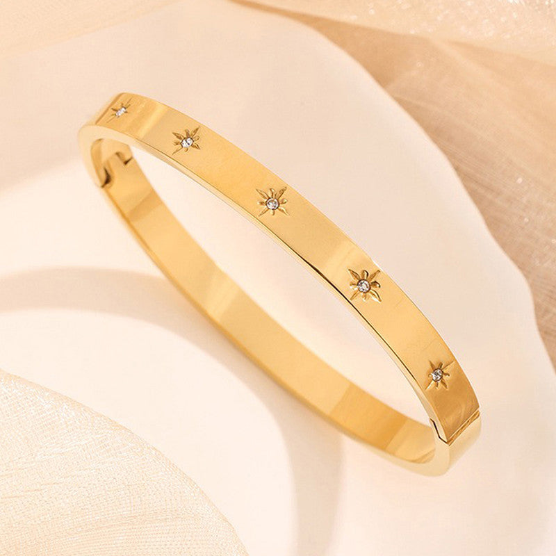 Fault in our Stars Cuff Bracelet - Demifine 18KT Gold Plated