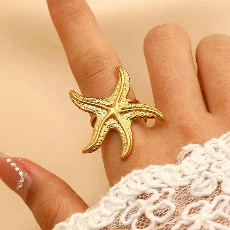 You're a Starfish Statement Ring - Demifine 18kt Gold Plated