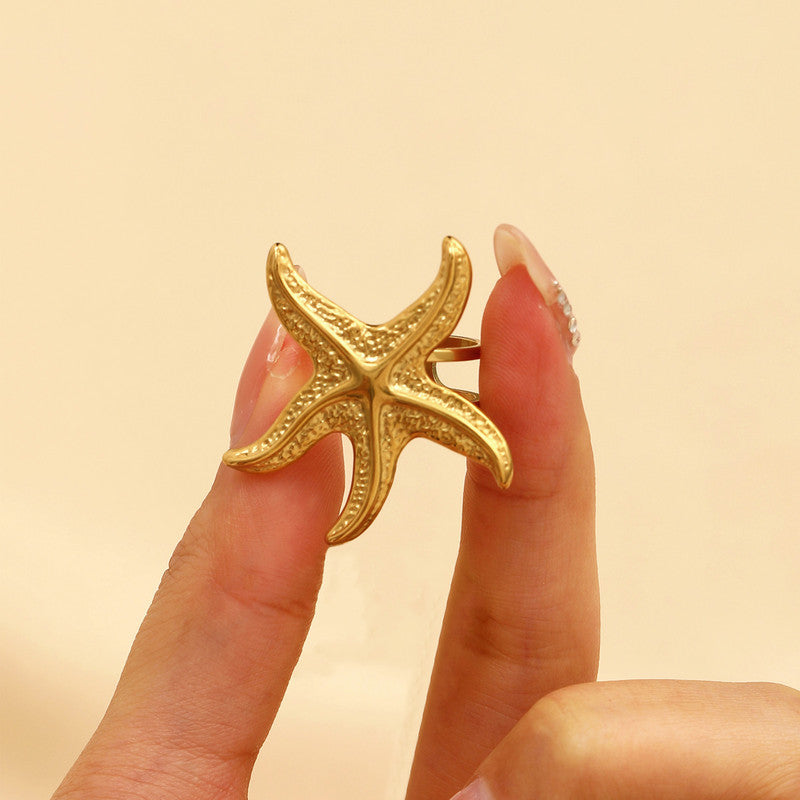 You're a Starfish Statement Ring - Demifine 18kt Gold Plated