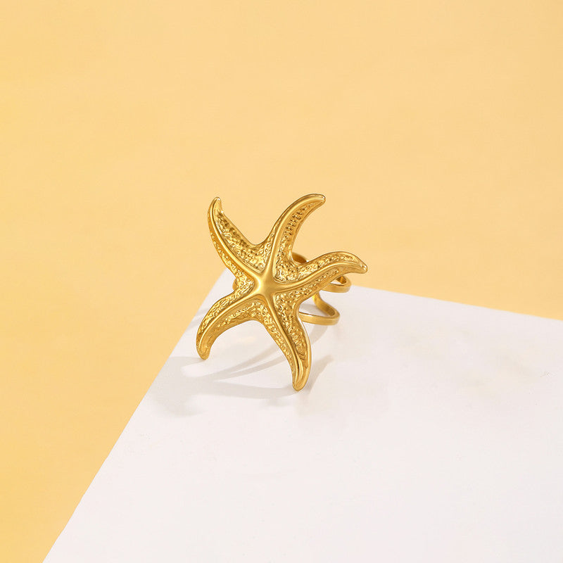 You're a Starfish Statement Ring - Demifine 18kt Gold Plated