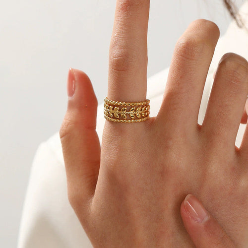 Botany Blossom Statement Ring - Demifine 18KT Gold Plated