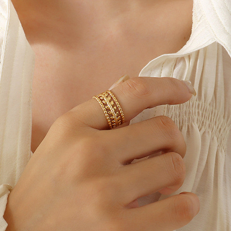 Botany Blossom Statement Ring - Demifine 18KT Gold Plated