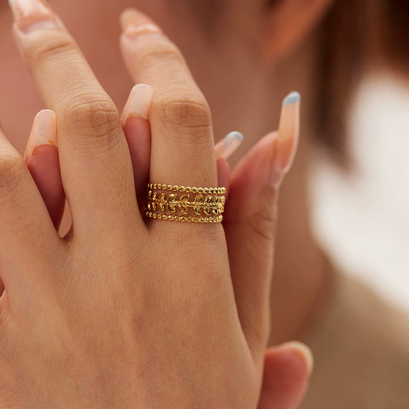 Botany Blossom Statement Ring - Demifine 18KT Gold Plated