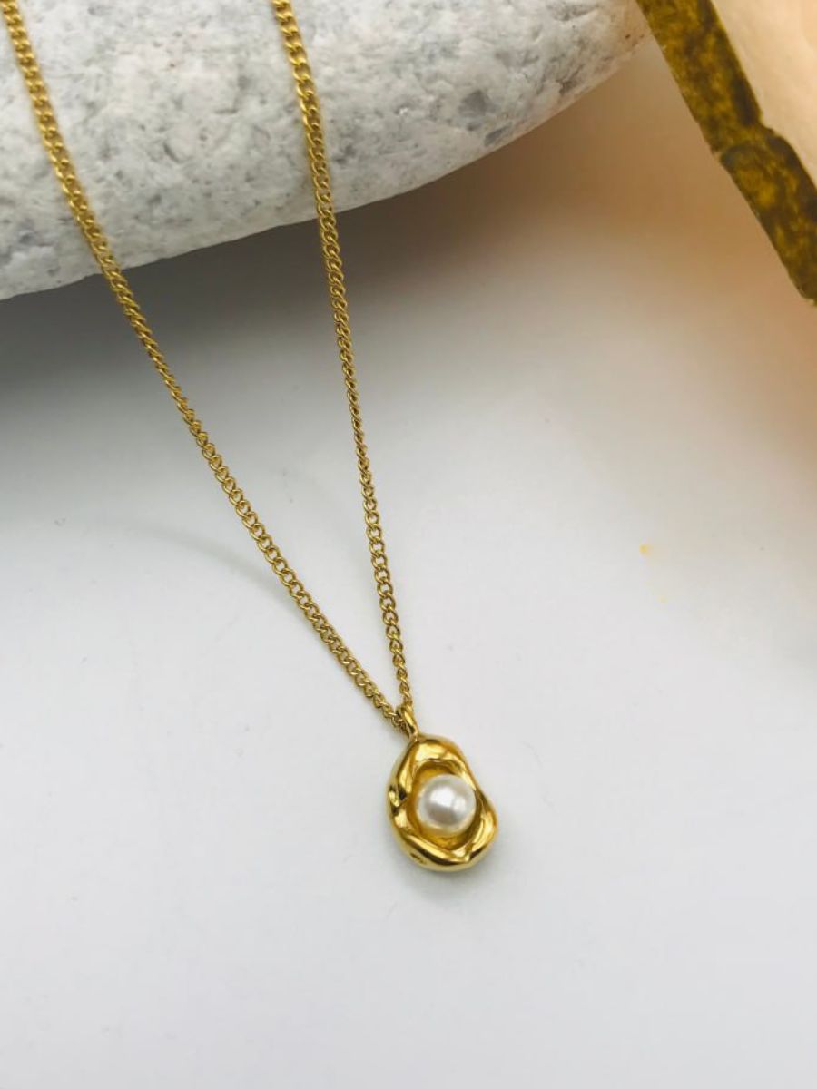 Pearl of Ocean Pendant - Demifine 18KT Gold Plated