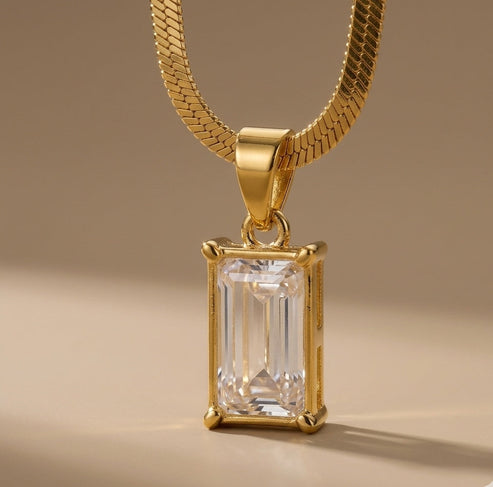 Snake Chain Pendant  - Demifine 18KT Gold Plated