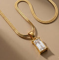 Snake Chain Pendant  - Demifine 18KT Gold Plated