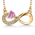 Infinity Love Rose Pendant -18KT Gold Plated
