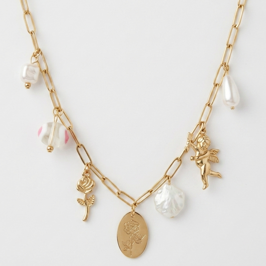 Cupid Charms Pendant -18KT Gold Plated