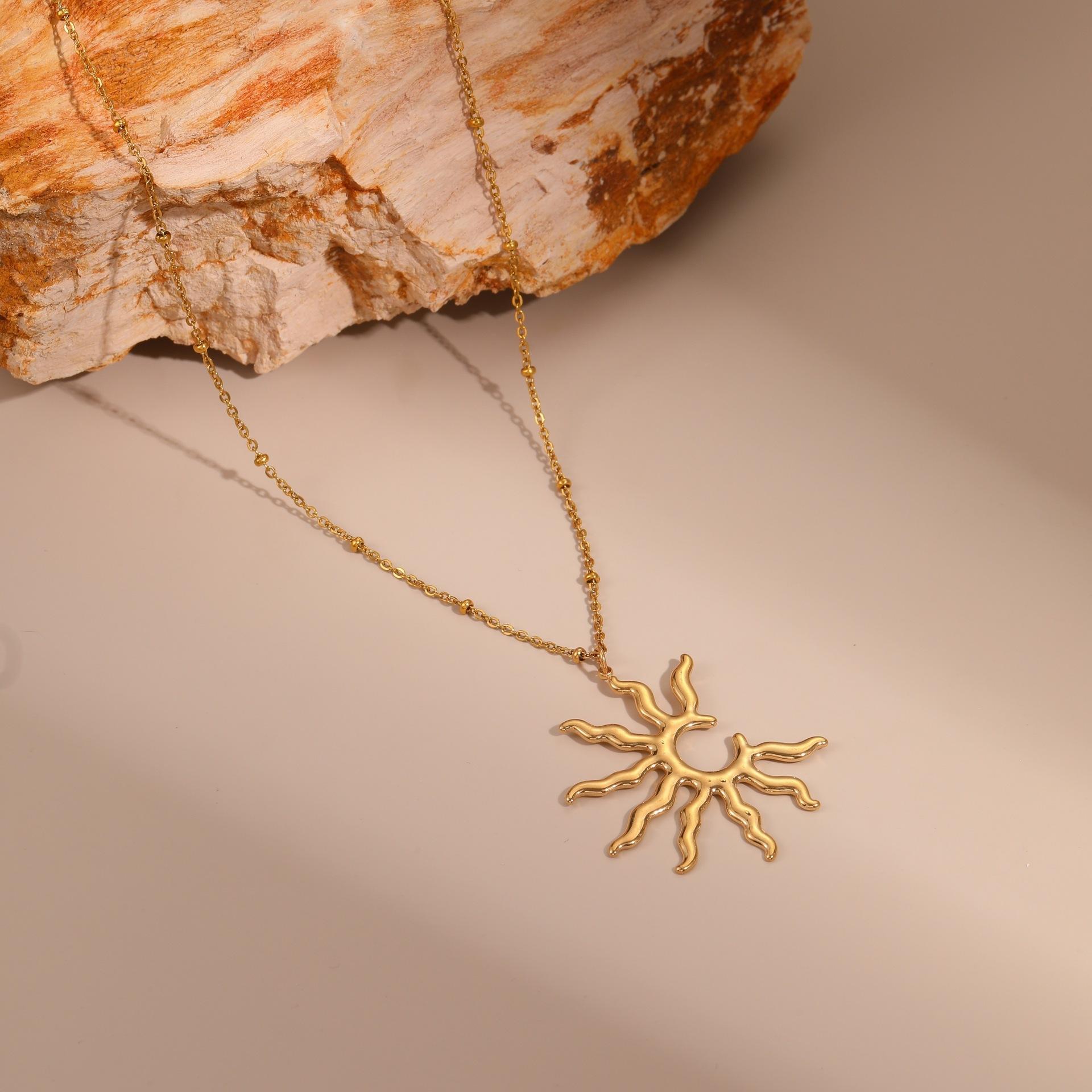 Eternal Sun Pendant - Demifine 18KT Gold Plated