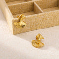 Twisted Stud Earring - Demifine 18KT Gold Plated
