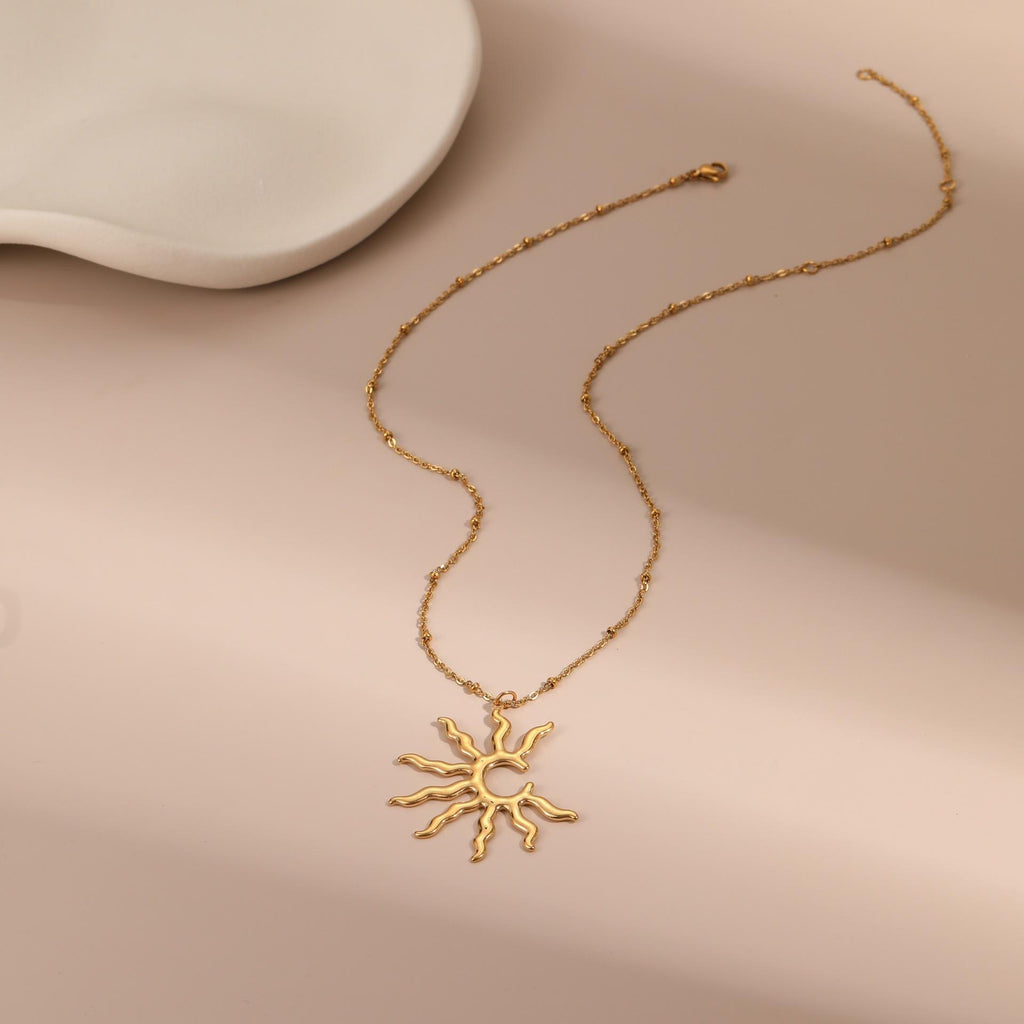 Eternal Sun Pendant - Demifine 18KT Gold Plated