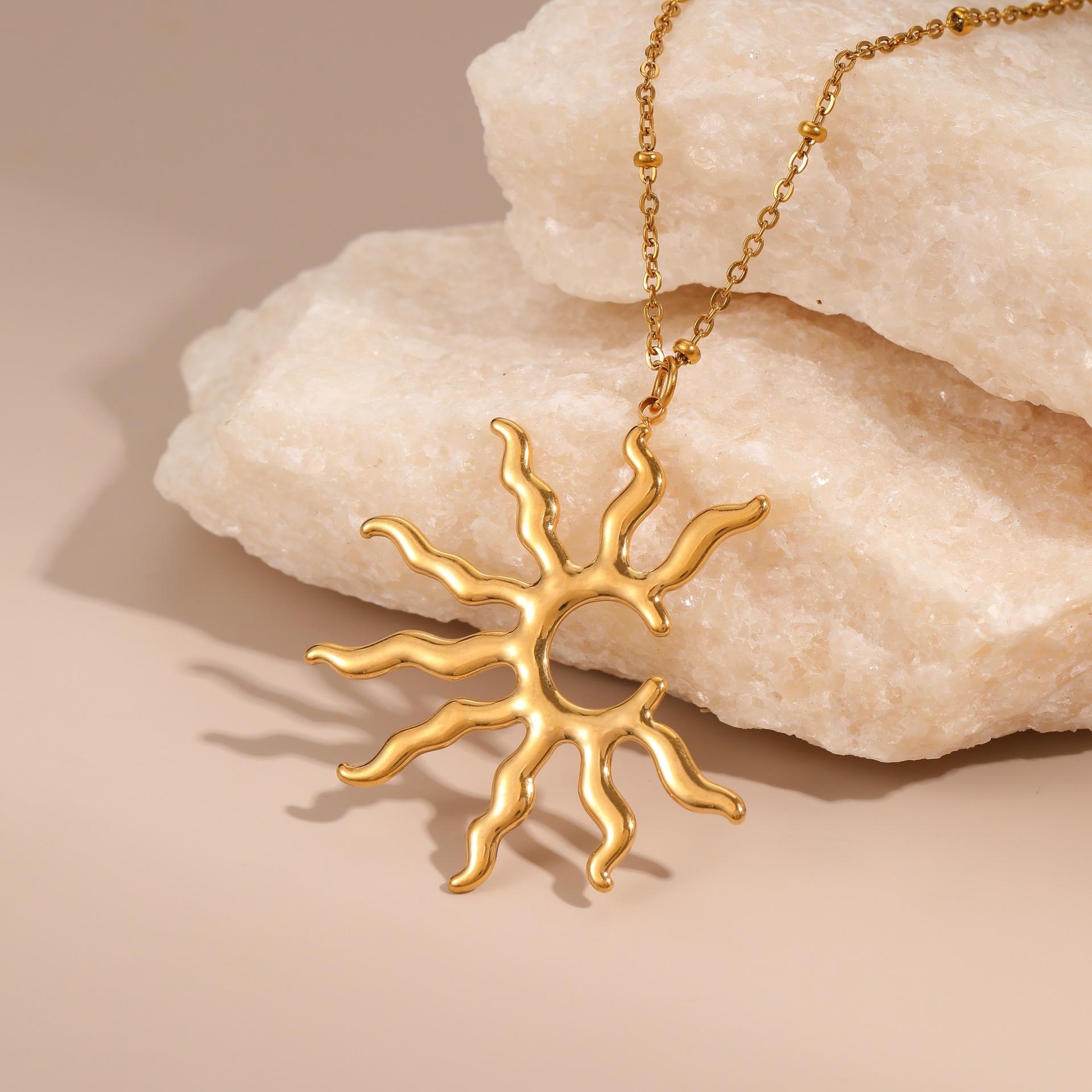 Eternal Sun Pendant - Demifine 18KT Gold Plated