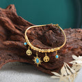 Tree of Life Turquoise Bracelet -18KT Gold Plated