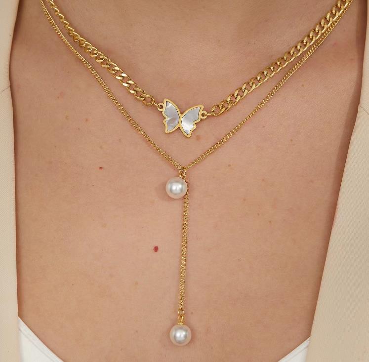 You Give me Butterfly Pendant -18KT Gold Plated