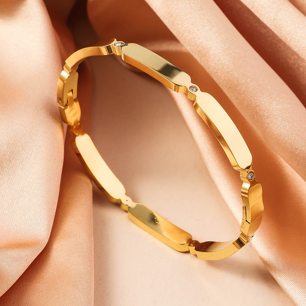 Prism Radiance Cuff Bracelet - Demifine 18KT Gold Plated