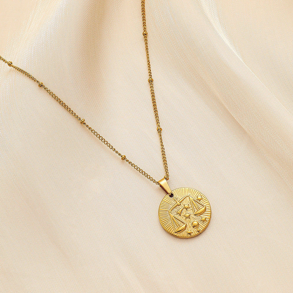 I am a Libra Zodiac ⚖️ Pendant -18KT Gold Plated