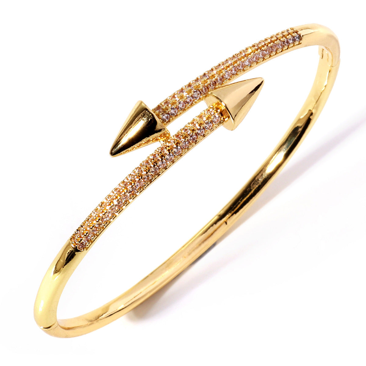 Elegante Nail Cuff Bracelet -18KT Gold Plated