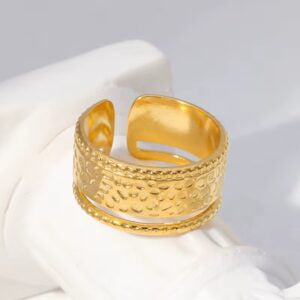 Gold Wrap Statement Ring- Demifine 18KT Gold Plated