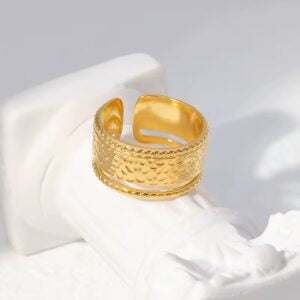 Gold Wrap Statement Ring- Demifine 18KT Gold Plated