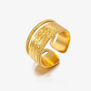 Gold Wrap Statement Ring- Demifine 18KT Gold Plated