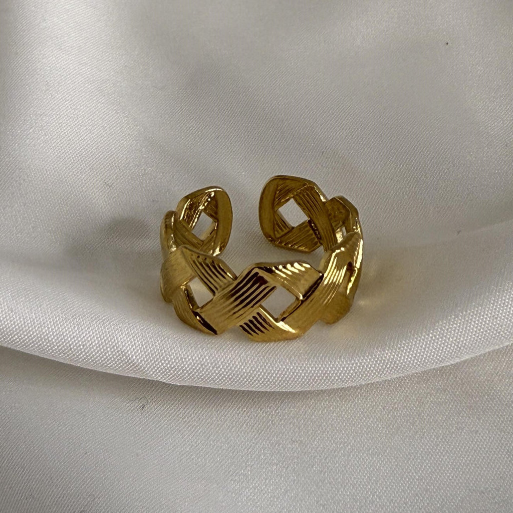 Muse Link Wrap Ring - Demifine 18KT Gold Plated
