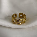 Muse Link Wrap Ring - Demifine 18KT Gold Plated