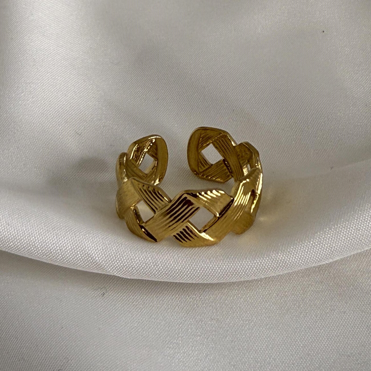 Muse Link Wrap Ring - Demifine 18KT Gold Plated