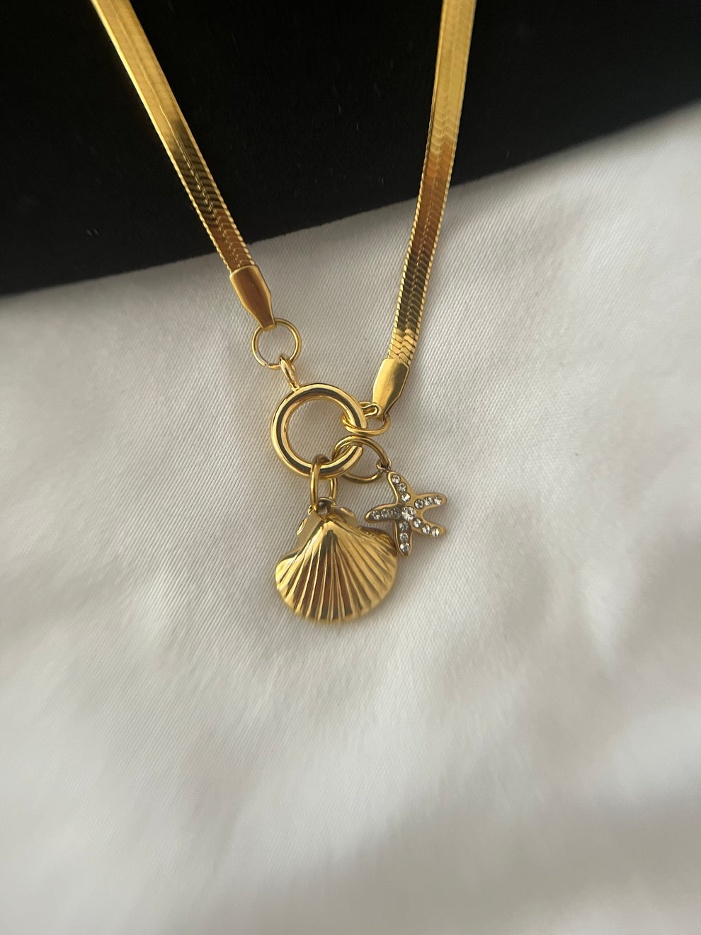 Beach Please Charms Pendant -18KT Gold Plated
