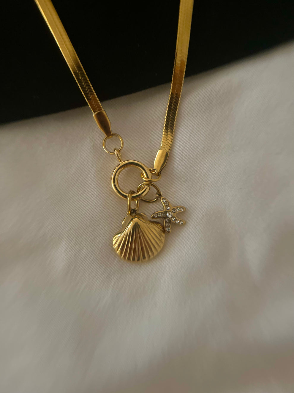 Beach Please Charms Pendant -18KT Gold Plated