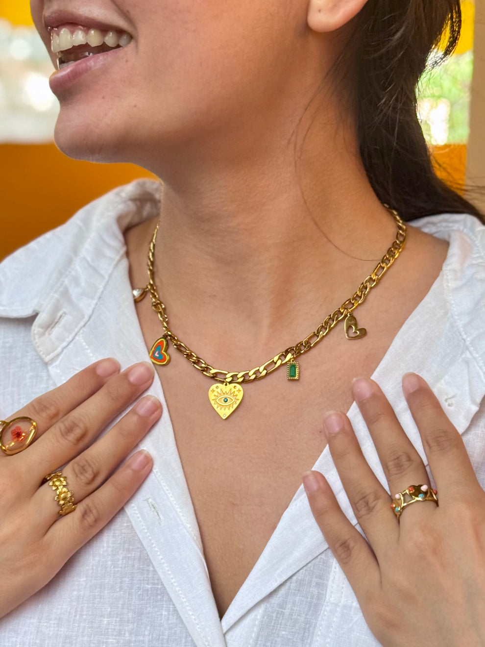 Wild Heart Pendant -18KT Gold Plated