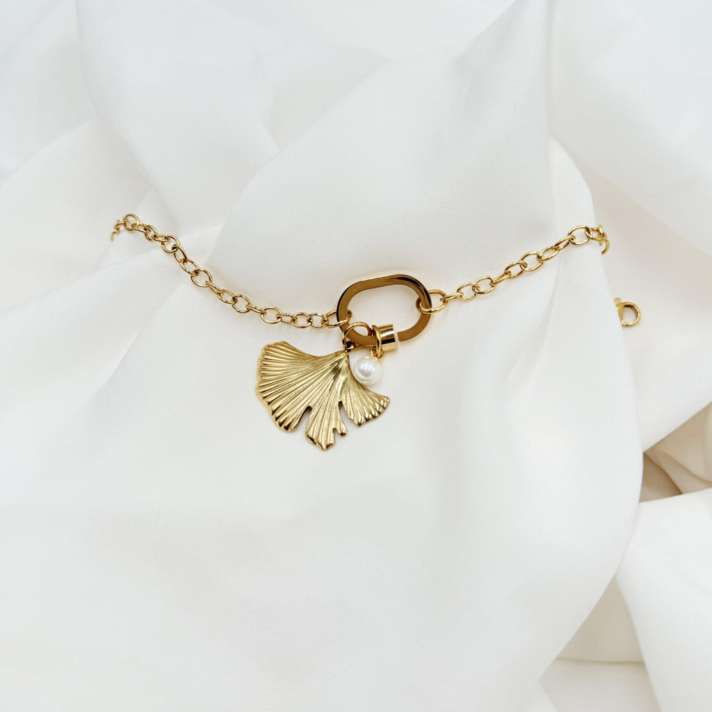 Enchanting Petal Pendant Chain - Demifine 18KT Gold Plated