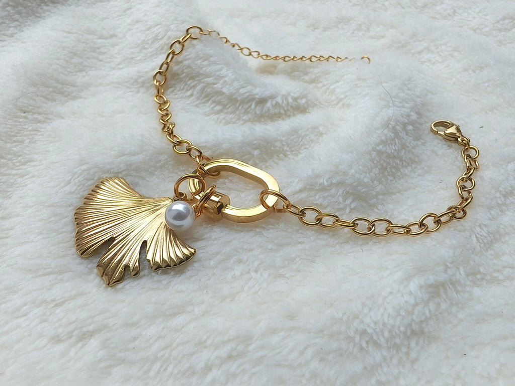 Flower Petal Charm Bracelet - Demifine 18KT Gold Plated