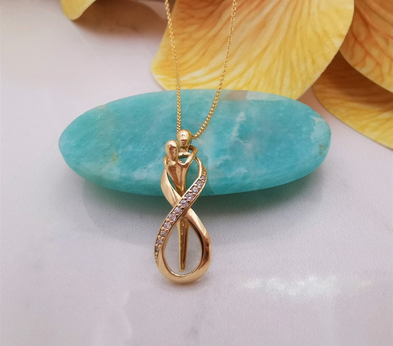 Eternal Bond Infinity Pendant -18KT Gold Plated