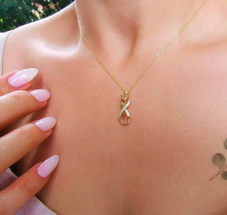 Eternal Bond Infinity Pendant -18KT Gold Plated