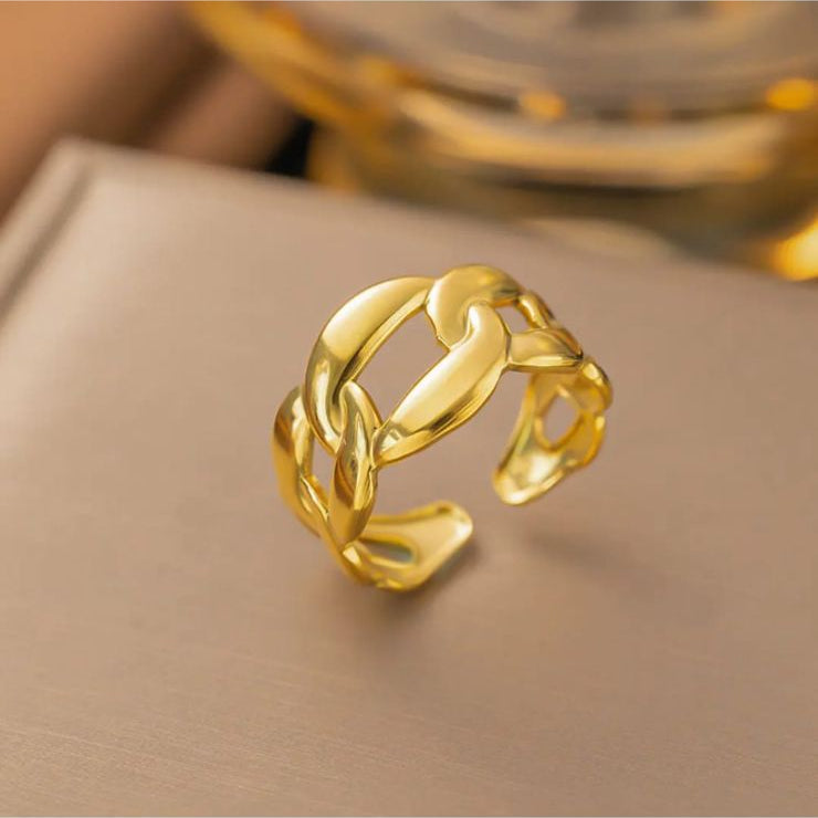 The Eternal Bond Statement Ring - Demifine 18KT Gold Plated