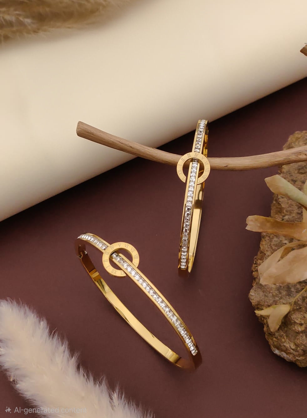 The Infinity Dial Cuff Bracelet - 18KT Gold Plated