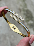 Lumina Dual Bar Cuff Bracelet -18KT Gold Plated